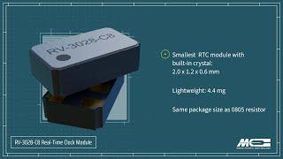 RV-3028-C8: Smallest and highly power efficient  I²C Real-Time Clock Module with built-in crystal
