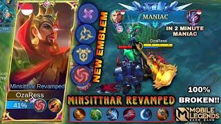 Minsitthar Revamped With New Emblem Is Crazy - Mobile Legends Bang Bang