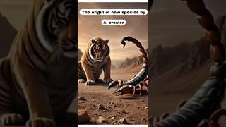 The origin of new species by AI creator #animal fusion #hybrids #shorts #youtubeshorts