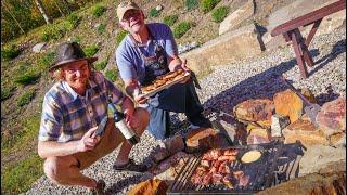 ASADO de OTOÑO en Canadá  | Chuletas de Cerdo a la Parrilla + Provoleta + Chorizos y Más!