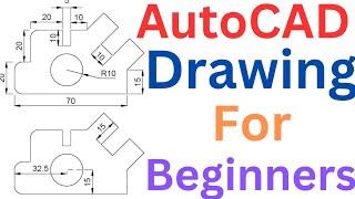 AutoCAD Drawing For Beginners in Hindi || AutoCAD 2D Drawing Tutorial with dimensions