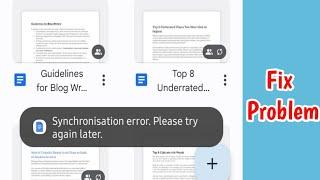 Fix Synchronization error please try again later Problem | Synchronization error google drive