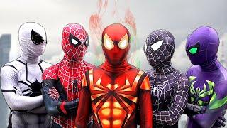 SPIDER-MAN vs VILLAIN World Story || New FIRE-SUPERHERO is Kind ??? ( Amazing Stunts Action )