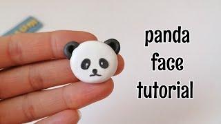 panda face with polymerclay #shorts