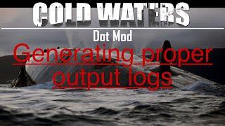 Making and finding the output log in DotMod | Cold Waters