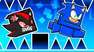 Pretending to be a NOOB in Geometry Dash, Then BEATING ALL LEVELS!