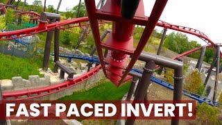 Na Fianna Force Front Row POV New for 2024 Amazing Inverted Coaster at Emerald Park in Ireland