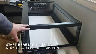 Start Here DIY rack server build. Rack all your hardware in a 4u open frame enclosure.