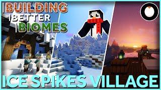 Building a Custom ICE SPIKES Village in Vanilla Minecraft!