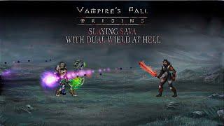 Slaying Sava with dual wield at Hell. Vampire’s fall: Origins обзор и прохождение №61 (No comments)