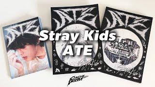  распаковка альбомов Stray Kids - ‘Ate’ (chk chk, boom, + accordion ver.)pt.1  kpop album unboxing