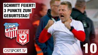 3 Geburtstags-Punkte! Schmitt lässt Puppen tanzen: Zwickau - Hallescher FC | Regionalliga Nordost