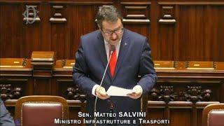 MATTEO SALVINI IN DIRETTA DALLA CAMERA DEI DEPUTATI (21.01.2025)