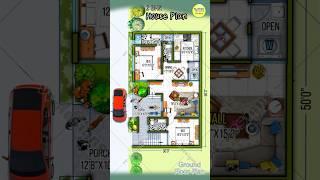 Elegant 50’×30’ House Plan, 2BHK with Porch and Open Wash, #houseplan #housedesign #floorplan