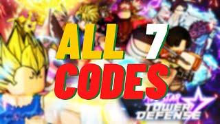 ALL 7 CODES All Star Tower Defense | Roblox 2021