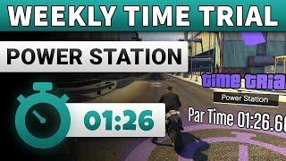 GTA 5 Time Trial This Week Power Station | GTA ONLINE WEEKLY TIME TRIAL POWER STATION (01:26)