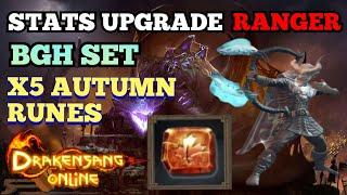 Scarzy (Guildmate) - RANGER STATS UPGRADE WITH THE NEW AUTUMN RUNES | Drakensang Online