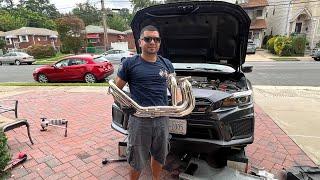 2018 Subaru Sti IAG Header And Up-Pipe Install!!!