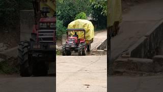 Mahindra Yuvo 50hp 4WD With Over Loaded Trolley In Height #shorts