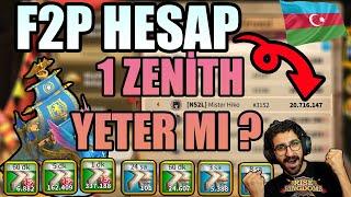 GÜCÜN ZİRVESİ - Gelmiş Geçmiş Birikimle Zenith Maceramız :  Sıfırdan F2P HESAP - Rise of Kingdoms