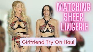 Sheer LINGERIE TRY ON w/ GIRLFRIEND @Wilderwears