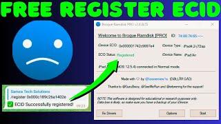 How to Register ECID for FREE using Broque Ramdisk PRO via Telegram Bot | iCloud Bypass iOS 15/16