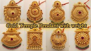 Latest gold mangalsutra temple pendant designs with price |sone ka mangalsutra ka designs #subscribe