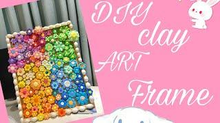 Diy clay art frame |. Clay |  frame |. Rank canvas art gallery