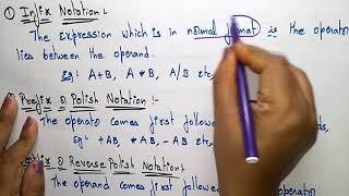 Infix Prefix and Postfix  | Notations | Data Structures | Lec-14 | Bhanu Priya