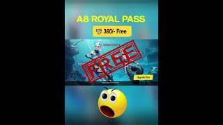 bgmi A8 royal pass Free  A8 royal pass rewards #freeroyalpass #shorts #pubg #bgmi #royalpas