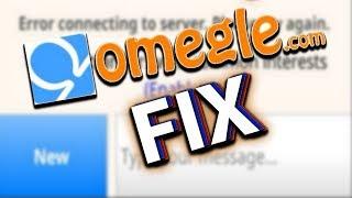 Omegle | HOW TO FIX "ERROR CONNECTING TO SERVER" ANDROID & IOS (2022)