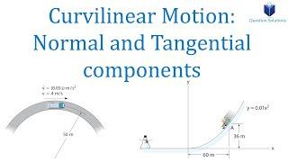 Curvilinear Motion: Normal and Tangential components (Learn to solve any problem)