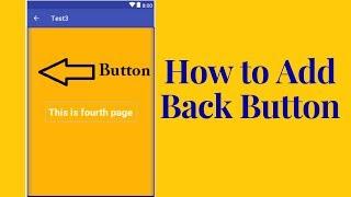 How to Add back button in action bar in android studio