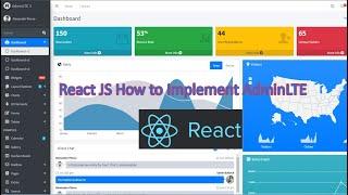 React JS How to Implement AdminLTE