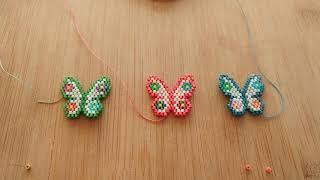 Miyuki kelebek yapımı~Miyuki butterfly #art #miyuki #beads #beadwork #pinterest #shorts #artandcraft