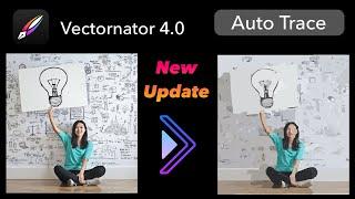 AUTO TRACE in Vectornator 4.0/ Convert image into vector