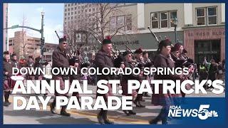 The 41st Annual St Patrick's Parade in downtown Colorado Springs