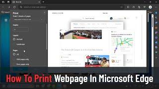 How To Print Webpage In Microsoft Edge (Guide)