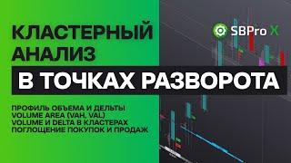 Кластерный анализ в точках разворота. Фьючерс на S&P500 - ES.