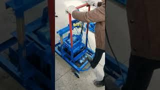 Practical small brick making machine is being tested, Chinese brick making machine manufacturer