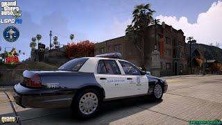 GTA V - LSPDFR 0.4.9 - LSPD/LAPD - K9 Unit - Stolen Fire Engine | Assault on Officer - 4K