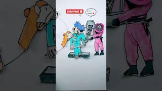 Squid Games Thanos miss Senorita all days #shorts #trendingshorts #shortsfeed #drawing #art #edit