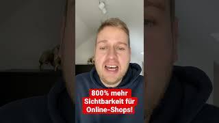 800% mehr Sichtbarkeit für Online-Shops #shorts #businesstipps #ecommerce    #onlineshop