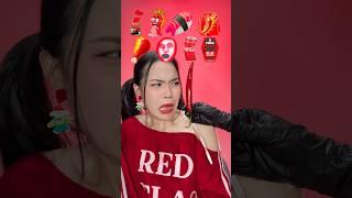 ASMR Mukbang  Random Red Food #shorts #food #asmr #mukbang #challenge #spicyfood #funny