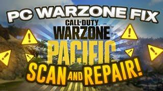 WARZONE PC SCAN AND REPAIR FIX!! (TWO METHODS)