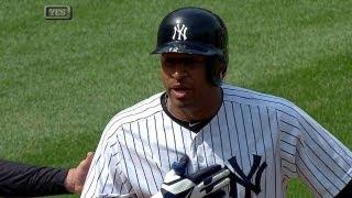 TB@NYY: Wells' double clears the bases in the seventh