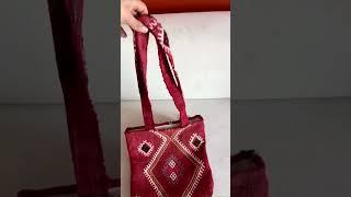 Handmade Kilim Bag You’ve Never Seen Before!  #vintage #bag #handwoven #shortsfeed #shorts