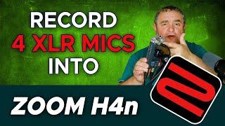 Master Recording with 4 XLR Mics on Zoom H4n