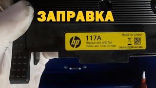 HP 117 Color заправка картриджей HP W2070A, W2071A, W2072A, W2073A