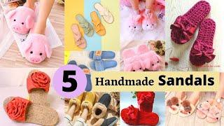 5 Handmade Sandals And Flip Flops From Old Slippers And Cardboard